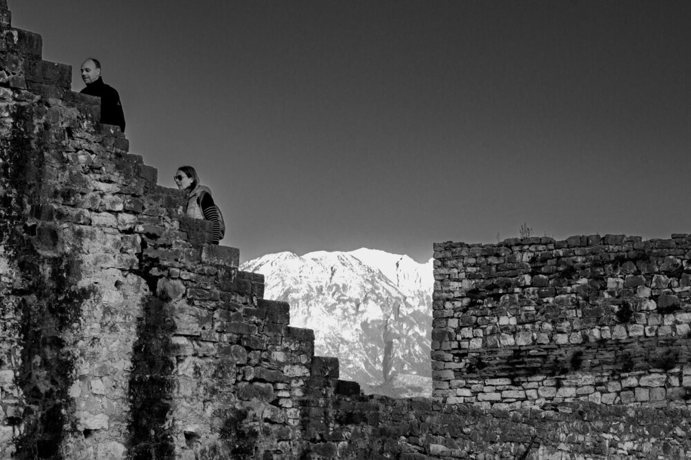Le mura del castello di Berat